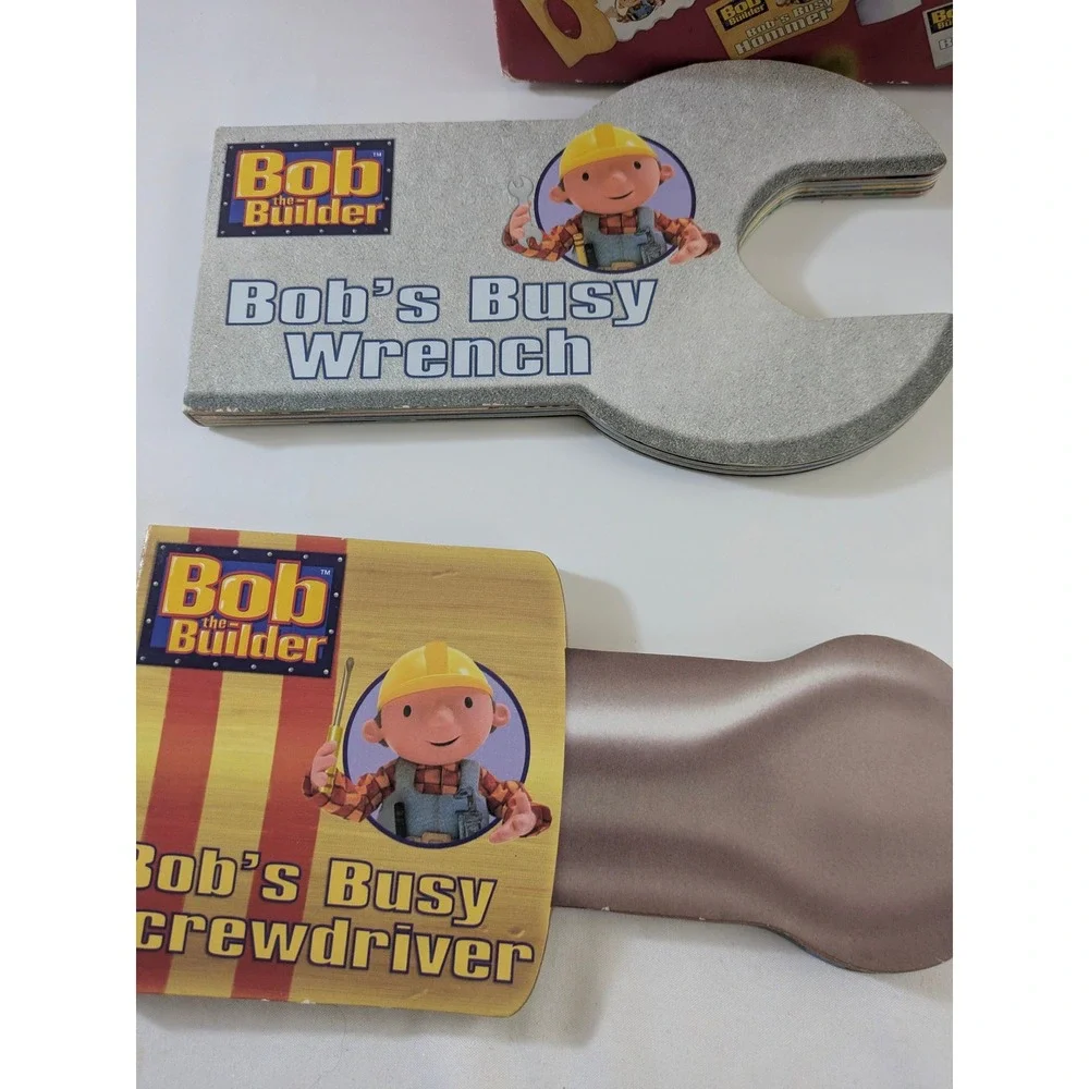 Bob the‎ Builder Bob's Busy Toolbox 4 Shaped Board Book Set with Carrying Case